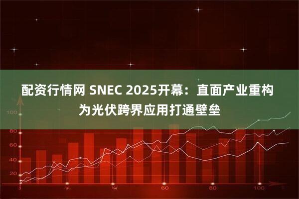 配资行情网 SNEC 2025开幕：直面产业重构 为光伏跨界应用打通壁垒